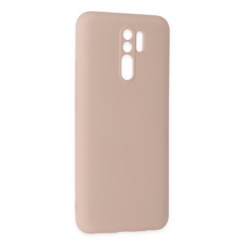 Newface Xiaomi Redmi 9 Kılıf Nano içi Kadife Silikon - Pudra Newface Xiaomi Redmi 9 Kılıf Nano içi Kadife Silikon - Pudra