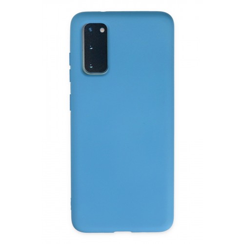 Newface Samsung Galaxy S20 Plus Kılıf Nano içi Kadife Silikon - Mavi Newface Samsung Galaxy S20 Plus Kılıf Nano içi Kadife Silikon - Mavi