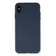 Newface iPhone XS Max Kılıf Nano içi Kadife Silikon - Lacivert Newface iPhone XS Max Kılıf Nano içi Kadife Silikon - Lacivert