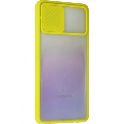 Newface Samsung Galaxy A81 / Note 10 Lite Kılıf Palm Buzlu Kamera Sürgülü Silikon - Sarı Newface Samsung Galaxy A81 / Note 10 Lite Kılıf Palm Buzlu Kamera Sürgülü Silikon - Sarı