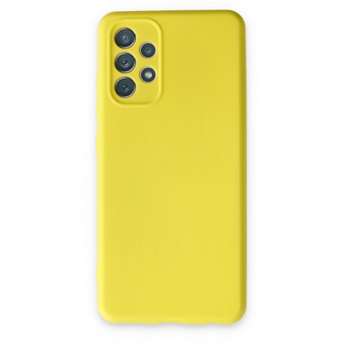 Newface Samsung Galaxy A13 4G Kılıf Nano içi Kadife Silikon - Sarı Newface Samsung Galaxy A13 4G Kılıf Nano içi Kadife Silikon - Sarı