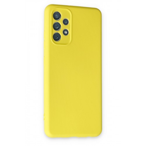 Newface Samsung Galaxy A13 4G Kılıf Nano içi Kadife Silikon - Sarı Newface Samsung Galaxy A13 4G Kılıf Nano içi Kadife Silikon - Sarı