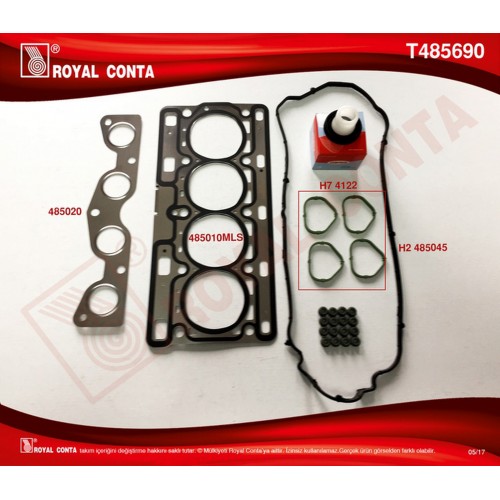 ÜST TAKIM CONTA KEÇELİ-SUBAP LASTİKLİ MODUS-CLIO III 1.2 16V 75HP 08 78HP 05