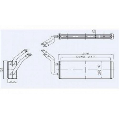 KALORİFER RADYATÖRÜ TRANSİT 2.2-2.4-3.2 LT KLİMASIZ 247x147x42 2 SIRA ALB SİSTEM KALORİFER RADYATÖRÜ TRANSİT 2.2-2.4-3.2 LT KLİMASIZ 247x147x42 2 SIRA ALB SİSTEM