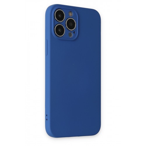 Newface iPhone 13 Pro Kılıf Nano içi Kadife Silikon - Lacivert Newface iPhone 13 Pro Kılıf Nano içi Kadife Silikon - Lacivert