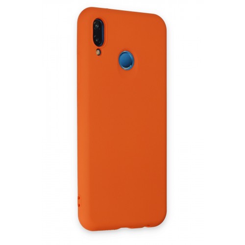 Newface Huawei P20 Lite Kılıf Nano içi Kadife Silikon - Turuncu Newface Huawei P20 Lite Kılıf Nano içi Kadife Silikon - Turuncu