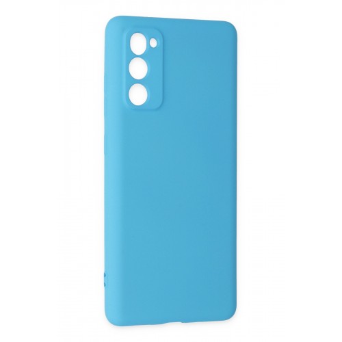 Newface Samsung Galaxy S20 FE Kılıf Nano içi Kadife Silikon - Mavi Newface Samsung Galaxy S20 FE Kılıf Nano içi Kadife Silikon - Mavi