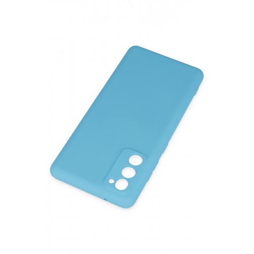 Newface Samsung Galaxy S20 FE Kılıf Nano içi Kadife Silikon - Mavi Newface Samsung Galaxy S20 FE Kılıf Nano içi Kadife Silikon - Mavi