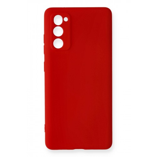 Newface Samsung Galaxy S20 FE Kılıf Nano içi Kadife Silikon - Kırmızı Newface Samsung Galaxy S20 FE Kılıf Nano içi Kadife Silikon - Kırmızı