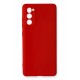 Newface Samsung Galaxy S20 FE Kılıf Nano içi Kadife Silikon - Kırmızı Newface Samsung Galaxy S20 FE Kılıf Nano içi Kadife Silikon - Kırmızı