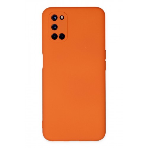 Newface Oppo A52 Kılıf Nano içi Kadife Silikon - Turuncu Newface Oppo A52 Kılıf Nano içi Kadife Silikon - Turuncu