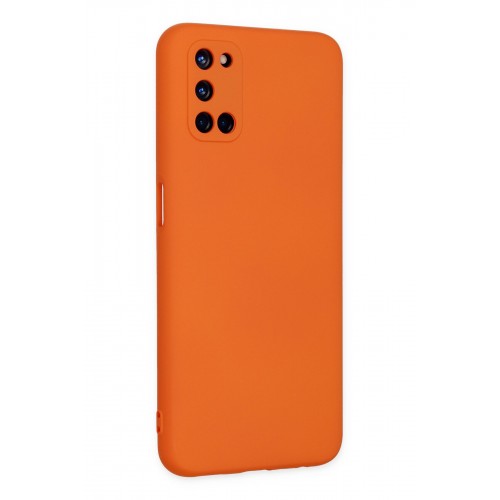 Newface Oppo A52 Kılıf Nano içi Kadife Silikon - Turuncu Newface Oppo A52 Kılıf Nano içi Kadife Silikon - Turuncu