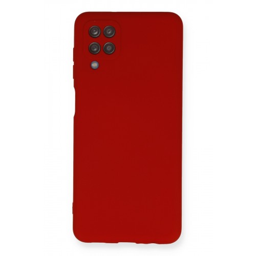 Newface Samsung Galaxy A12 Kılıf Nano içi Kadife Silikon - Kırmızı Newface Samsung Galaxy A12 Kılıf Nano içi Kadife Silikon - Kırmızı