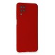 Newface Samsung Galaxy A12 Kılıf Nano içi Kadife Silikon - Kırmızı Newface Samsung Galaxy A12 Kılıf Nano içi Kadife Silikon - Kırmızı