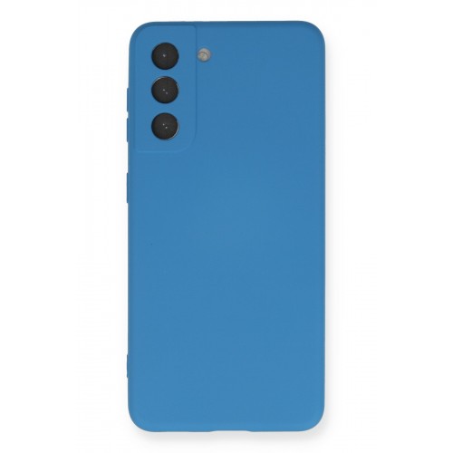 Newface Samsung Galaxy S21 Kılıf Nano içi Kadife Silikon - Mavi Newface Samsung Galaxy S21 Kılıf Nano içi Kadife Silikon - Mavi