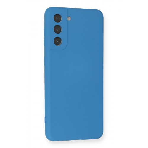 Newface Samsung Galaxy S21 Kılıf Nano içi Kadife Silikon - Mavi Newface Samsung Galaxy S21 Kılıf Nano içi Kadife Silikon - Mavi