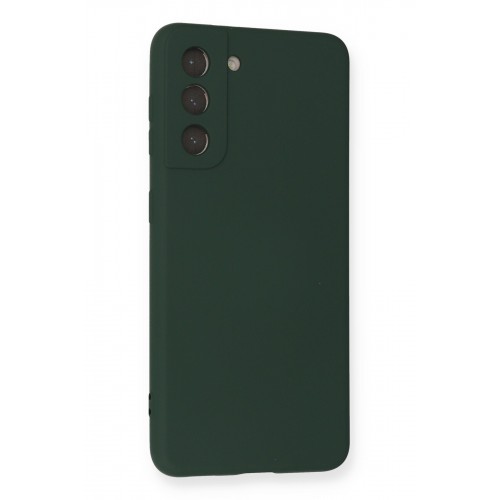 Newface Samsung Galaxy S21 Kılıf Nano içi Kadife Silikon - Koyu Yeşil Newface Samsung Galaxy S21 Kılıf Nano içi Kadife Silikon - Koyu Yeşil