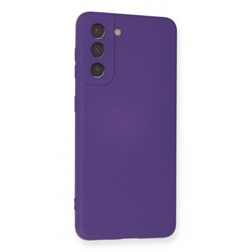 Newface Samsung Galaxy S21 Kılıf Nano içi Kadife Silikon - Mor Newface Samsung Galaxy S21 Kılıf Nano içi Kadife Silikon - Mor
