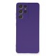 Newface Samsung Galaxy S21 Ultra Kılıf Nano içi Kadife Silikon - Mor Newface Samsung Galaxy S21 Ultra Kılıf Nano içi Kadife Silikon - Mor