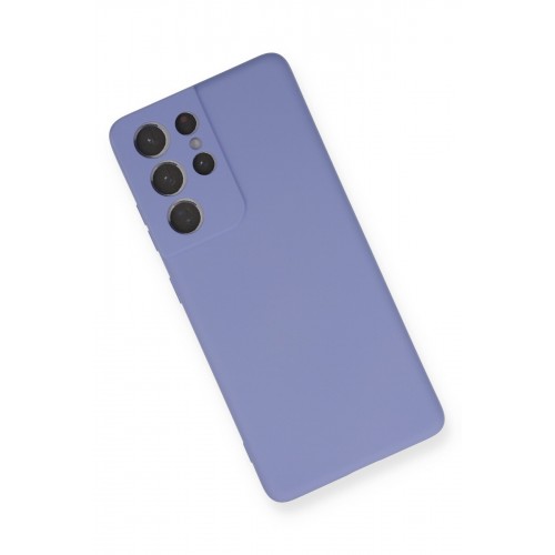 Newface Samsung Galaxy S21 Ultra Kılıf Nano içi Kadife Silikon - Lila Newface Samsung Galaxy S21 Ultra Kılıf Nano içi Kadife Silikon - Lila