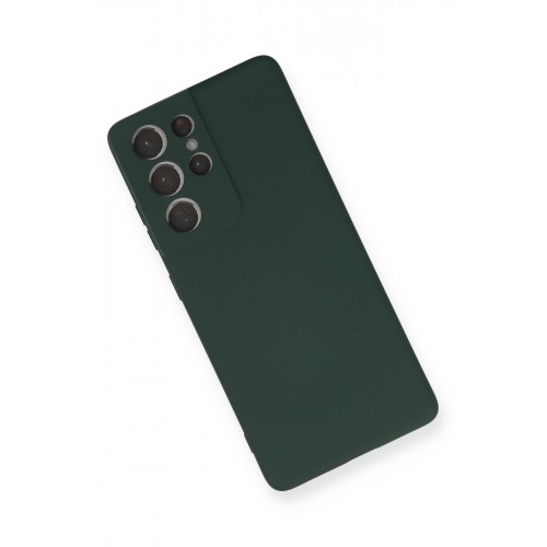 Newface Samsung Galaxy S21 Ultra Kılıf Nano içi Kadife Silikon - Koyu Yeşil Newface Samsung Galaxy S21 Ultra Kılıf Nano içi Kadife Silikon - Koyu Yeşil