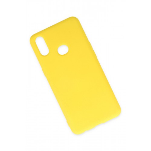 Newface Samsung Galaxy A10S Kılıf Nano içi Kadife Silikon - Sarı Newface Samsung Galaxy A10S Kılıf Nano içi Kadife Silikon - Sarı
