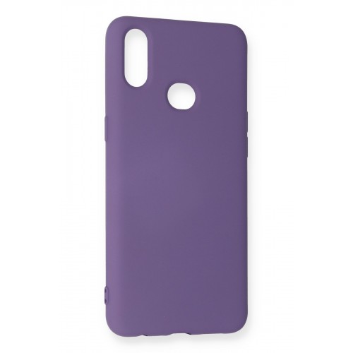 Newface Samsung Galaxy A10S Kılıf Nano içi Kadife Silikon - Mor Newface Samsung Galaxy A10S Kılıf Nano içi Kadife Silikon - Mor