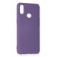Newface Samsung Galaxy A10S Kılıf Nano içi Kadife Silikon - Mor Newface Samsung Galaxy A10S Kılıf Nano içi Kadife Silikon - Mor
