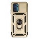 Newface Xiaomi Redmi Note 10 Kılıf Pars Lens Yüzüklü Silikon - Gold