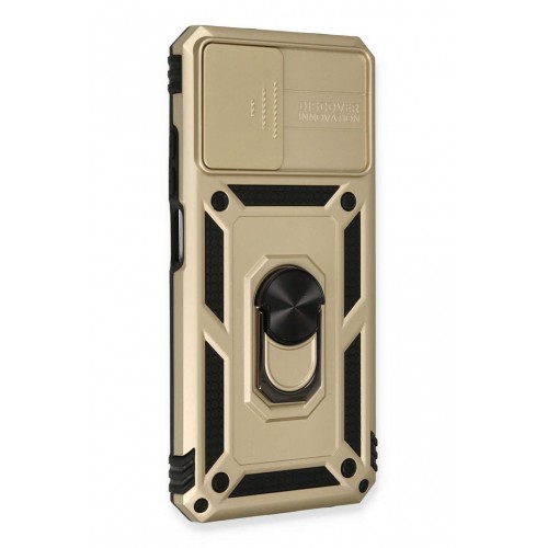 Newface Xiaomi Redmi Note 10 Kılıf Pars Lens Yüzüklü Silikon - Gold Newface Xiaomi Redmi Note 10 Kılıf Pars Lens Yüzüklü Silikon - Gold
