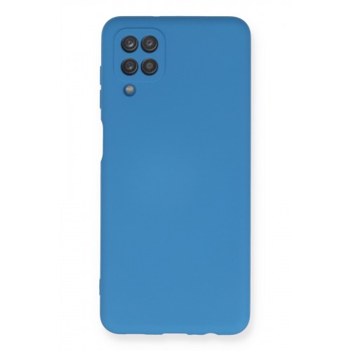Newface Samsung Galaxy M12 Kılıf Nano içi Kadife Silikon - Mavi Newface Samsung Galaxy M12 Kılıf Nano içi Kadife Silikon - Mavi