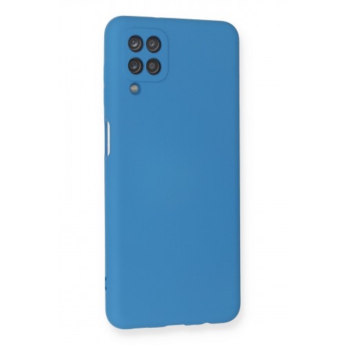 Newface Samsung Galaxy M12 Kılıf Nano içi Kadife Silikon - Mavi Newface Samsung Galaxy M12 Kılıf Nano içi Kadife Silikon - Mavi