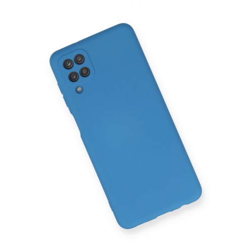 Newface Samsung Galaxy M12 Kılıf Nano içi Kadife Silikon - Mavi Newface Samsung Galaxy M12 Kılıf Nano içi Kadife Silikon - Mavi