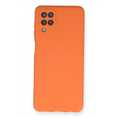 Newface Samsung Galaxy M12 Kılıf Nano içi Kadife Silikon - Turuncu Newface Samsung Galaxy M12 Kılıf Nano içi Kadife Silikon - Turuncu
