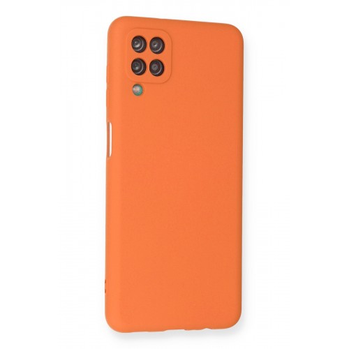 Newface Samsung Galaxy M12 Kılıf Nano içi Kadife Silikon - Turuncu Newface Samsung Galaxy M12 Kılıf Nano içi Kadife Silikon - Turuncu