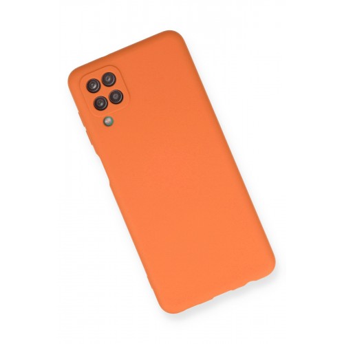 Newface Samsung Galaxy M12 Kılıf Nano içi Kadife Silikon - Turuncu Newface Samsung Galaxy M12 Kılıf Nano içi Kadife Silikon - Turuncu