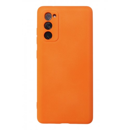 Newface Samsung Galaxy S20 FE Kılıf Nano içi Kadife Silikon - Turuncu Newface Samsung Galaxy S20 FE Kılıf Nano içi Kadife Silikon - Turuncu