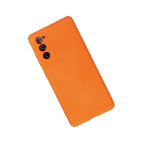 Newface Samsung Galaxy S20 FE Kılıf Nano içi Kadife Silikon - Turuncu Newface Samsung Galaxy S20 FE Kılıf Nano içi Kadife Silikon - Turuncu