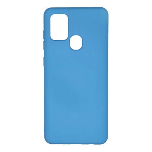 Newface Samsung Galaxy A21S Kılıf Nano içi Kadife Silikon - Mavi Newface Samsung Galaxy A21S Kılıf Nano içi Kadife Silikon - Mavi
