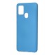 Newface Samsung Galaxy A21S Kılıf Nano içi Kadife Silikon - Mavi Newface Samsung Galaxy A21S Kılıf Nano içi Kadife Silikon - Mavi