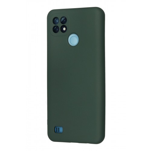 Newface Realme C21 Kılıf Nano içi Kadife Silikon - Koyu Yeşil Newface Realme C21 Kılıf Nano içi Kadife Silikon - Koyu Yeşil