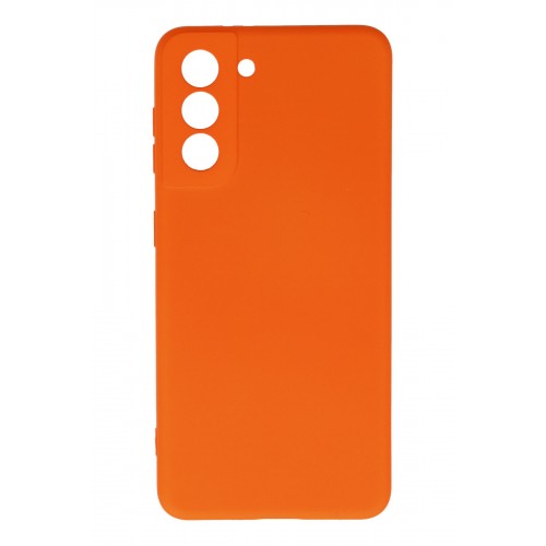Newface Samsung Galaxy S21 Kılıf Nano içi Kadife Silikon - Turuncu Newface Samsung Galaxy S21 Kılıf Nano içi Kadife Silikon - Turuncu