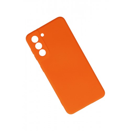 Newface Samsung Galaxy S21 Kılıf Nano içi Kadife Silikon - Turuncu Newface Samsung Galaxy S21 Kılıf Nano içi Kadife Silikon - Turuncu