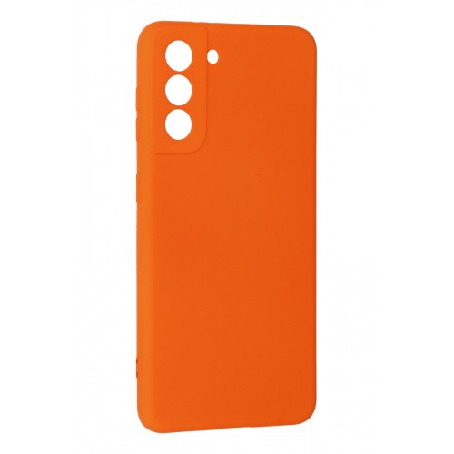 Newface Samsung Galaxy S21 Kılıf Nano içi Kadife Silikon - Turuncu Newface Samsung Galaxy S21 Kılıf Nano içi Kadife Silikon - Turuncu