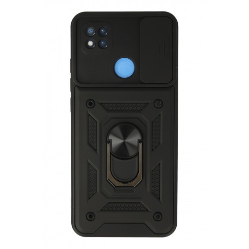 Newface Xiaomi Redmi 9C Kılıf Pars Lens Yüzüklü Silikon - Siyah Newface Xiaomi Redmi 9C Kılıf Pars Lens Yüzüklü Silikon - Siyah