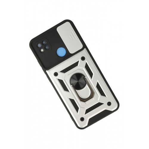 Newface Xiaomi Redmi 9C Kılıf Pars Lens Yüzüklü Silikon - Gümüş Newface Xiaomi Redmi 9C Kılıf Pars Lens Yüzüklü Silikon - Gümüş