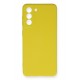 Newface Samsung Galaxy S21 FE Kılıf Nano içi Kadife Silikon - Sarı Newface Samsung Galaxy S21 FE Kılıf Nano içi Kadife Silikon - Sarı
