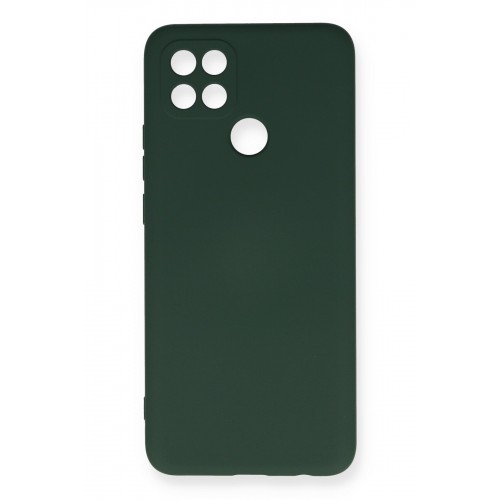 Newface Oppo A15S Kılıf Nano içi Kadife Silikon - Koyu Yeşil Newface Oppo A15S Kılıf Nano içi Kadife Silikon - Koyu Yeşil