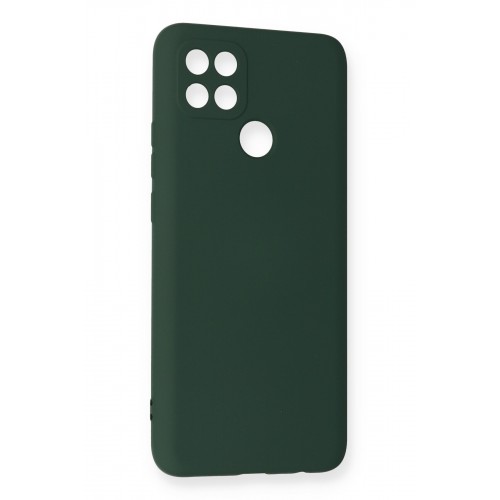 Newface Oppo A15S Kılıf Nano içi Kadife Silikon - Koyu Yeşil Newface Oppo A15S Kılıf Nano içi Kadife Silikon - Koyu Yeşil