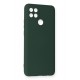 Newface Oppo A15S Kılıf Nano içi Kadife Silikon - Koyu Yeşil Newface Oppo A15S Kılıf Nano içi Kadife Silikon - Koyu Yeşil